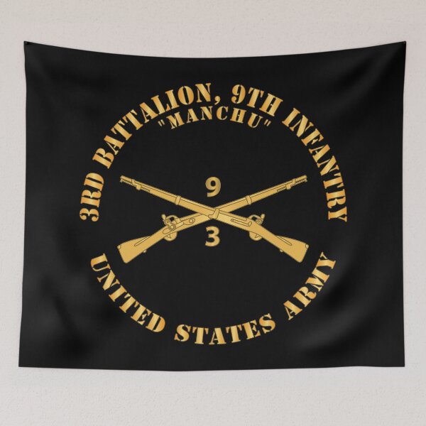 Item preview, Army - 3rd Battalion, 9th Infantry Regiment Branch - Manchu - US Army X 300 designed and sold by Military Insignia Products.