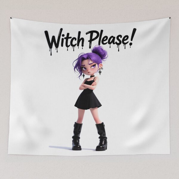 Item preview, Witch with crossed arms and joke designed and sold by ArtCreator2023.