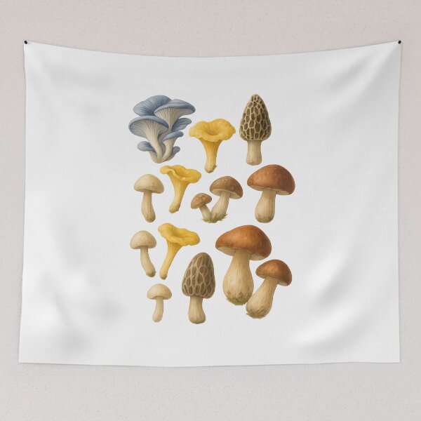 Item preview, Wild Edible Mushrooms Botanical Art designed and sold by DariaOltes.