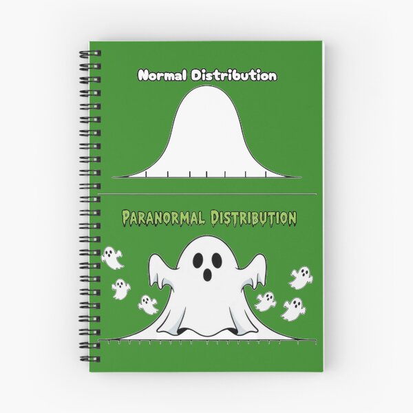 Item preview, Paranormal Distribution Shirt: Normal vs Paranormal Bell Curve Ghost Graphic designed and sold by TheStaffLounge.