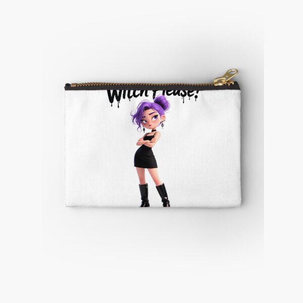 Item preview, Purple-haired witch in black fashion designed and sold by ArtCreator2023.