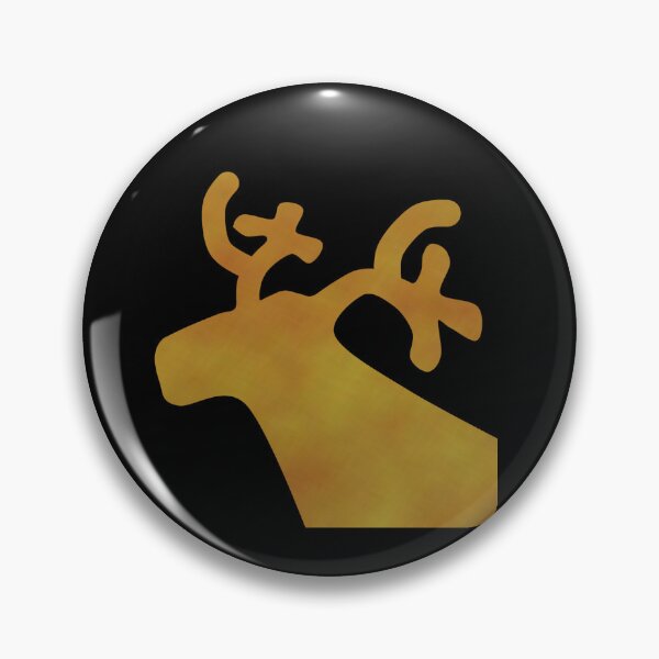Item preview, Golden Reindeer on black - Calm, Sensory-Friendly designed and sold by CreaTwinkles.
