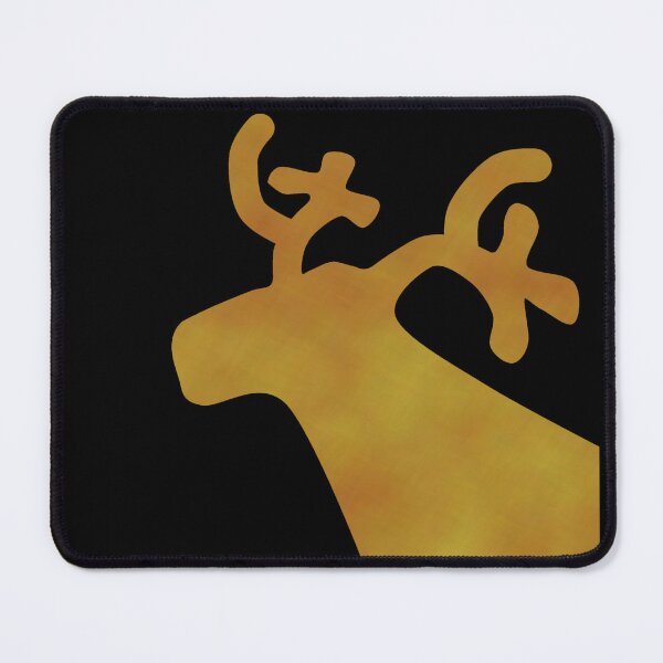 Item preview, Golden Reindeer on black - Calm, Sensory-Friendly designed and sold by CreaTwinkles.