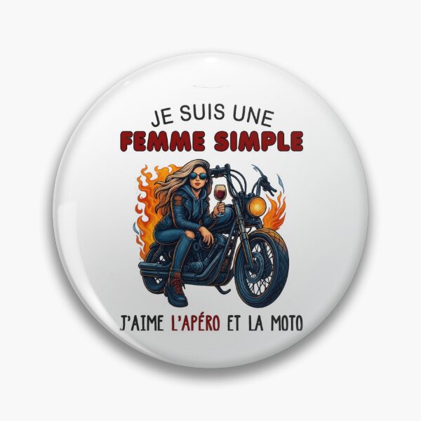Item preview, Simple Woman, Love for Drinks and Motorcycles, simple woman motorcycle and aperitif  designed and sold by Magounette.