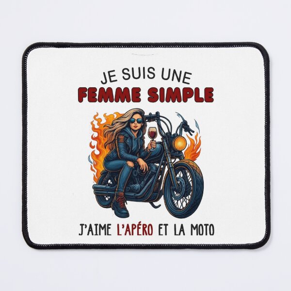 Item preview, Simple Woman, Love for Drinks and Motorcycles, simple woman motorcycle and aperitif  designed and sold by Magounette.