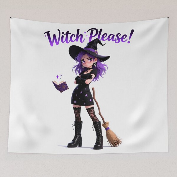 Item preview, Witch with a wink and the slogan “Witch Please” designed and sold by ArtCreator2023.