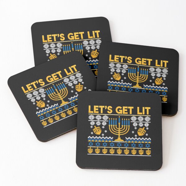 Item preview, lets get lit happy chrismukkah 2025 designed and sold by VividDripCo.