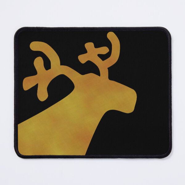 Item preview, Golden Reindeer on black - Calm, Sensory-Friendly designed and sold by CreaTwinkles.