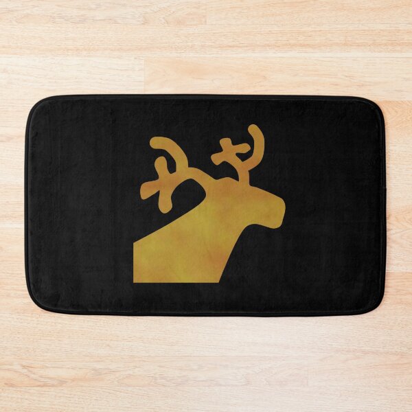 Item preview, Golden Reindeer on black - Calm, Sensory-Friendly designed and sold by CreaTwinkles.