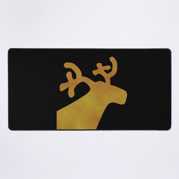 Item preview, Golden Reindeer on black - Calm, Sensory-Friendly designed and sold by CreaTwinkles.