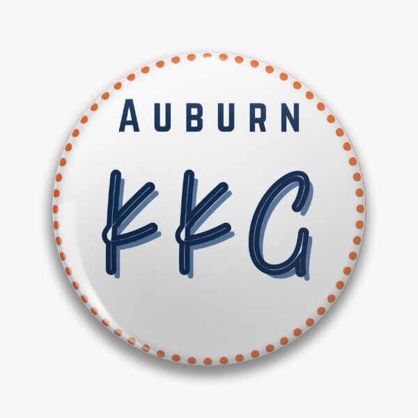 Item preview, Auburn Sorority Football Gameday Pin Button designed and sold by Kickoff Buttons.
