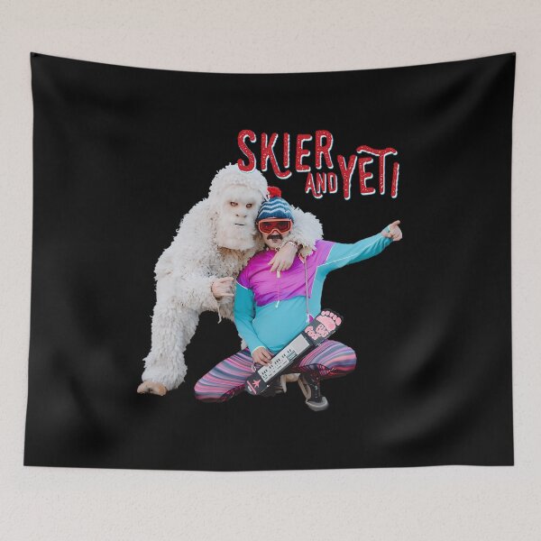 Artikelvorschau, Skier und Yeti - Band entworfen und verkauft von TracyHuffro.
