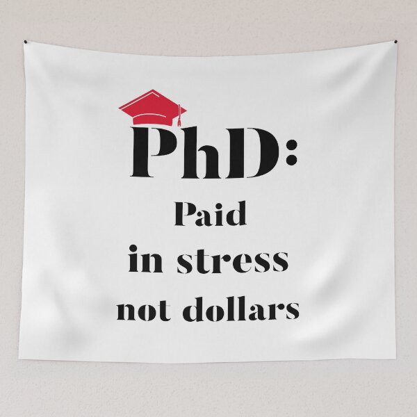 Item preview, PhD: Paid in stress not dollars designed and sold by SunshinMornings.