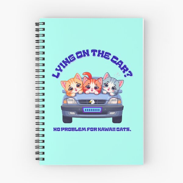 Item preview, Lying on the car? No problem with kawaii cats. designed and sold by Newprojectart.