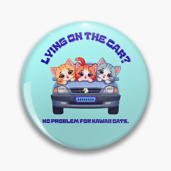 Item preview, Lying on the car? No problem with kawaii cats. designed and sold by Newprojectart.