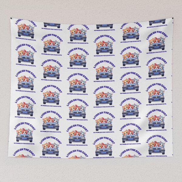 Item preview, Lying on the car? No problem with kawaii cats. designed and sold by Newprojectart.