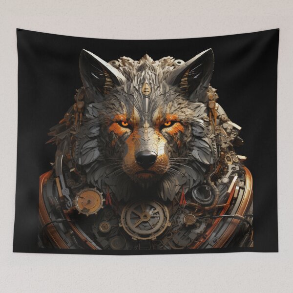 Item preview, Mechanical Wolf Guardian with Clockwork Armor designed and sold by Daagath.