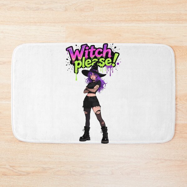 Item preview, Stylish witch with purple hair and hat designed and sold by ArtCreator2023.