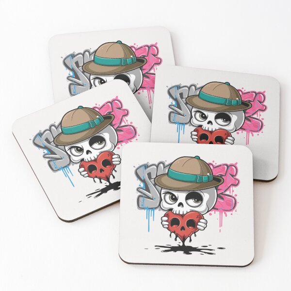 Item preview, Explorer Skull with Skull Heart designed and sold by WeranovDesign.