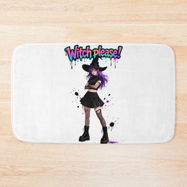 Item preview, Copy of Stylish witch with purple hair and hat designed and sold by ArtCreator2023.