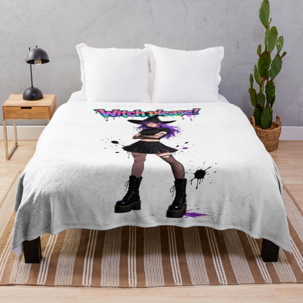 Item preview, Copy of Stylish witch with purple hair and hat designed and sold by ArtCreator2023.