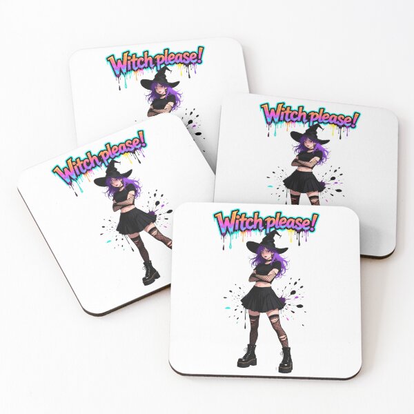 Item preview, Witch with crossed arms and drip writing designed and sold by ArtCreator2023.