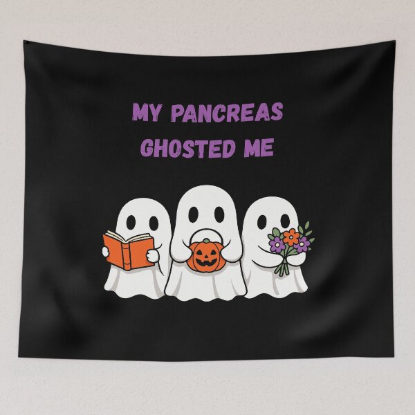 Item preview, Ghosted By My Pancreas - Halloween Scene designed and sold by WonderMix.