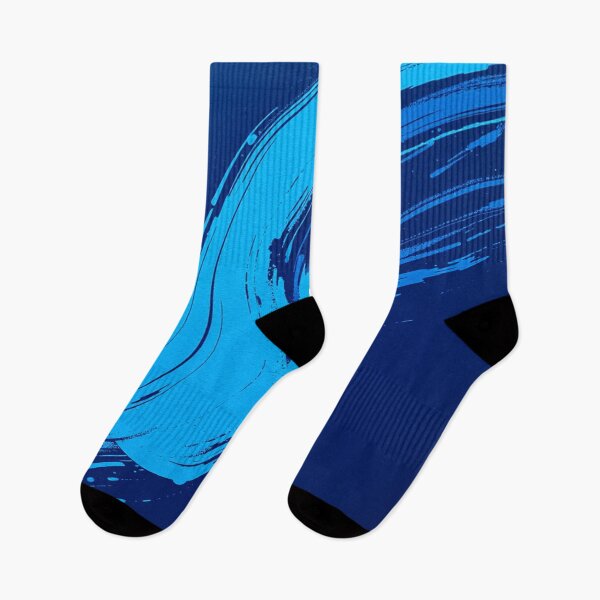 Item preview, Urban Static “Electric Blue Drift” | Abstract Motion Grunge Streetwear Print designed and sold by CMdigit.