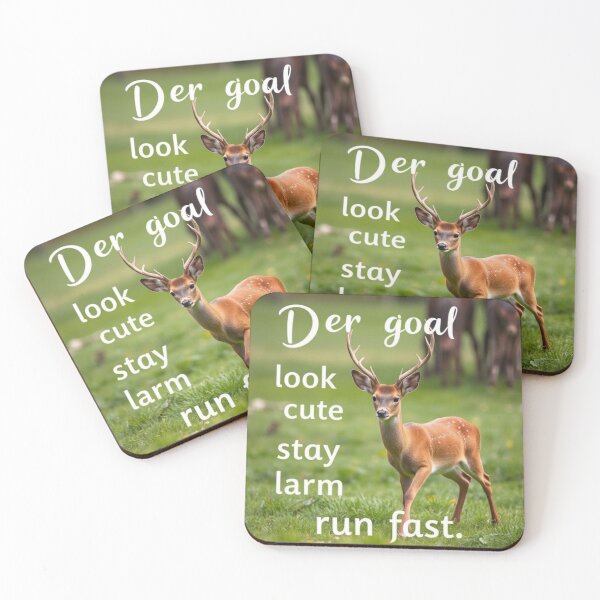Item preview, Deer goals: look cute, stay calm, run fast designed and sold by SSMC DREAM DESIGN.