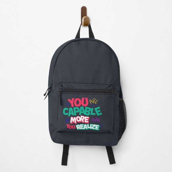 Item preview, You Are Capable of More Than You Realize - Bold Motivational Slogan Design designed and sold by SaadArtCo.