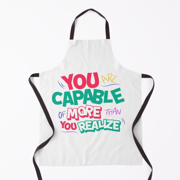 Item preview, You Are Capable of More Than You Realize - Bold Motivational Slogan Design designed and sold by SaadArtCo.