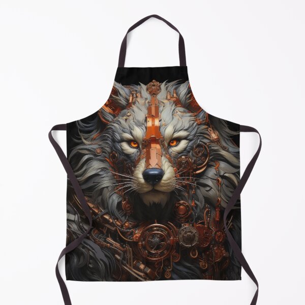 Item preview, Ironclad Cyber Wolf with Bronze Armor and Fierce Gaze designed and sold by Daagath.