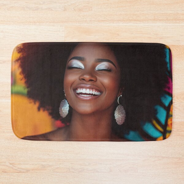 Item preview, Smiling woman in bright colors designed and sold by anytka.