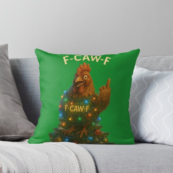 Item preview, F-CAW-F Christmas Tree Rooster – Funny Holiday Chicken Design designed and sold by TrendTribeTP.
