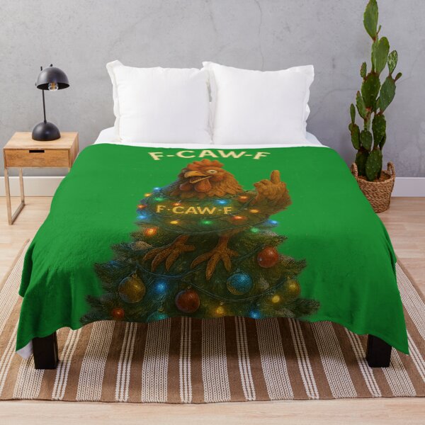 Item preview, F-CAW-F Christmas Tree Rooster – Funny Holiday Chicken Design designed and sold by TrendTribeTP.