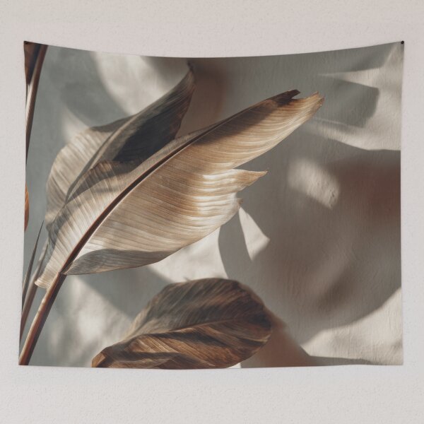 Item preview, Elegant dry leaves casting shadows designed and sold by anytka.
