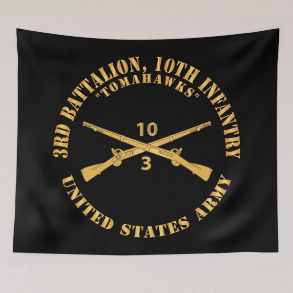 Item preview, Army - 3rd Battalion, 10th Infantry Regiment Branch - Tomahawks - US Army X 300 designed and sold by Military Insignia Products.