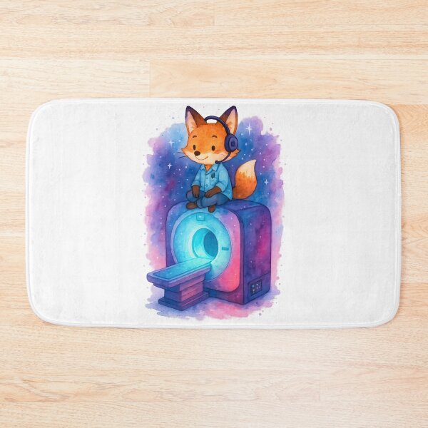 Item preview, MRI Fox Radiology Tech Sticker | Cute Radiologic Technologist Halloween Art designed and sold by ClinicalHubs.