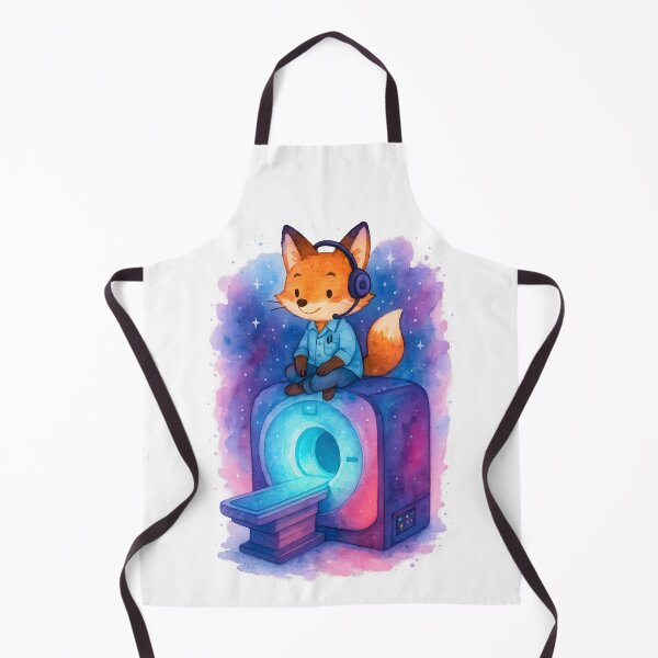 Item preview, MRI Fox Radiology Tech Sticker | Cute Radiologic Technologist Halloween Art designed and sold by ClinicalHubs.
