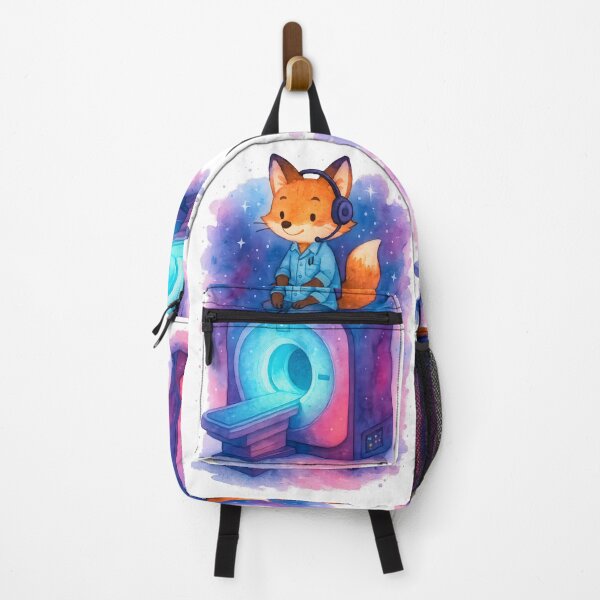 Item preview, MRI Fox Radiology Tech Sticker | Cute Radiologic Technologist Halloween Art designed and sold by ClinicalHubs.