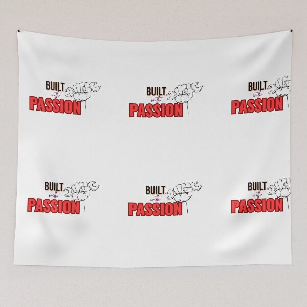 Item preview, Built with Passion – Inspirational Quote Design for Creators, Entrepreneurs & Dreamers | Motivational Art for Makers, Designers & Hustlers designed and sold by VibeCraftique.