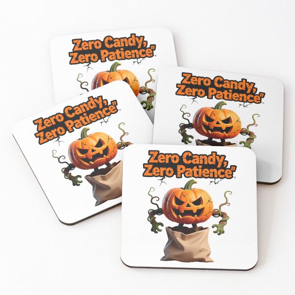 Item preview, Grumbling pumpkin with “Zero Candy” slogan designed and sold by ArtCreator2023.
