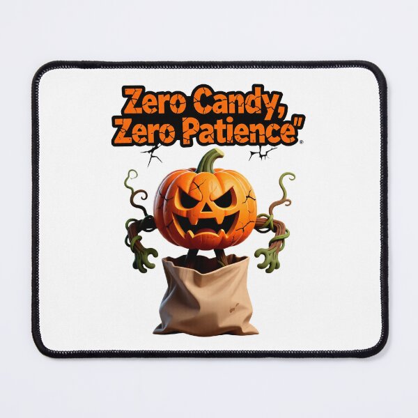 Item preview, Grumbling pumpkin with “Zero Candy” slogan designed and sold by ArtCreator2023.