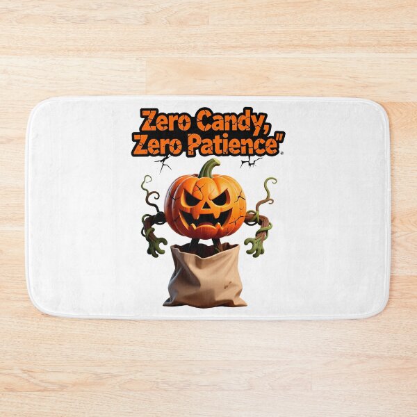 Item preview, Grumbling pumpkin with “Zero Candy” slogan designed and sold by ArtCreator2023.