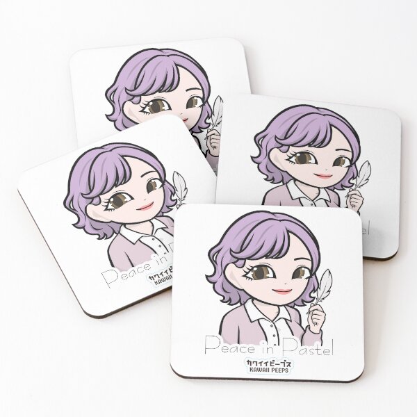 Item preview, Peaceful Kawaii "Peace in Pastel" Design – Soft Girl Aesthetic & Calm Mindfulness Art designed and sold by P-L-Sardines.