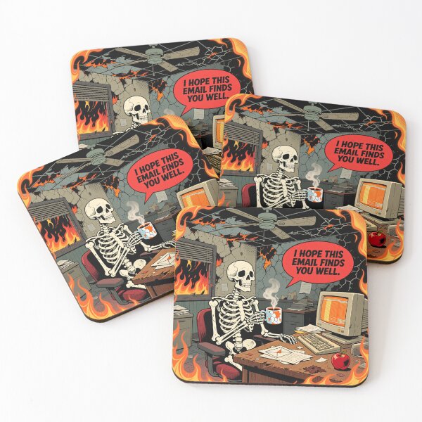Item preview, You Got Mail – Skeleton Office Worker Meme  designed and sold by oldpussboss.
