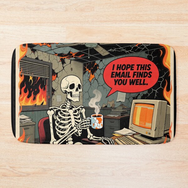 Item preview, You Got Mail – Skeleton Office Worker Meme  designed and sold by oldpussboss.