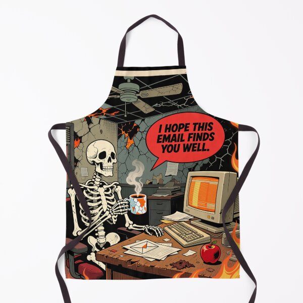 Item preview, You Got Mail – Skeleton Office Worker Meme designed and sold by oldpussboss.