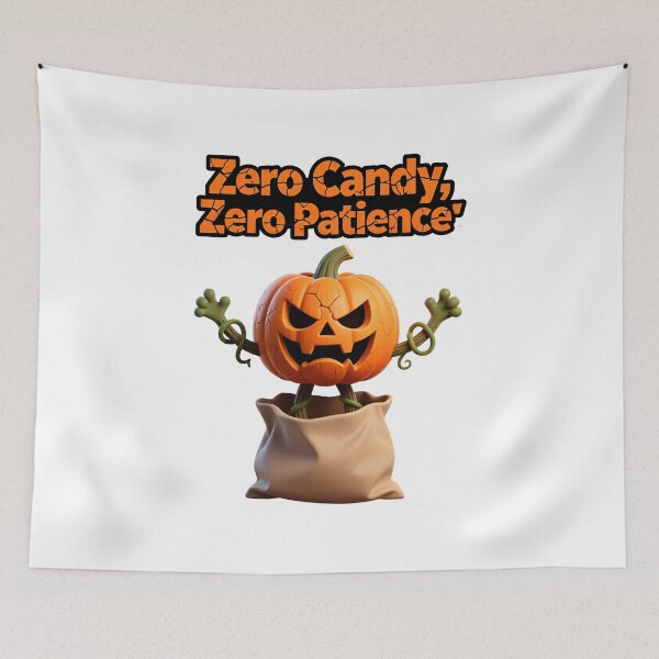 Item preview, Angry pumpkin with cracks and arms designed and sold by ArtCreator2023.