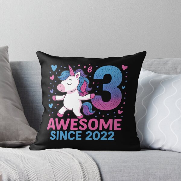 Item preview, Cute Unicorn Birthday Shirt for 3 Year Old Girls Awesome Since 2022 Magical Rainbow Party Tee Gift designed and sold by DrawHandArt.
